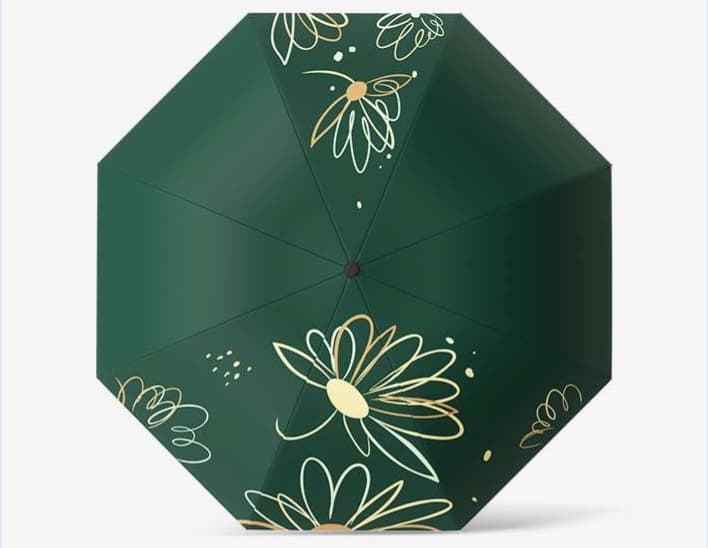 涼やか花柄 日傘