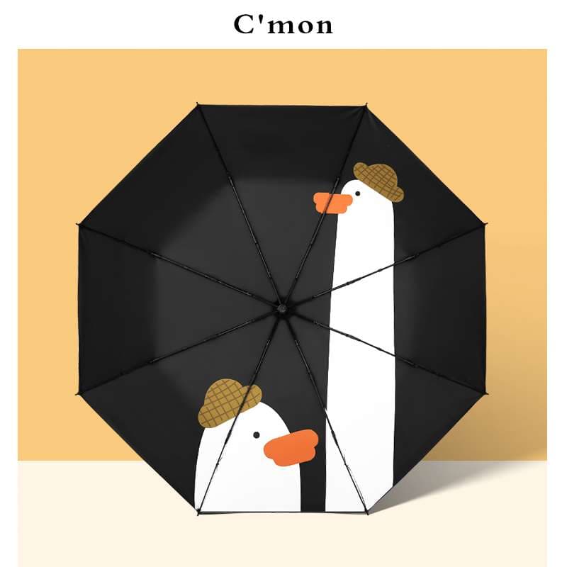 アヒル傘 ペンギン日傘 かわいい折りたたみ傘