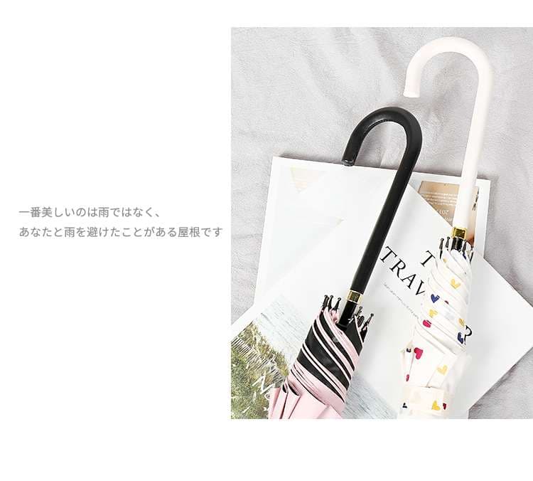 優雅な心柄の紳士淑女用日傘