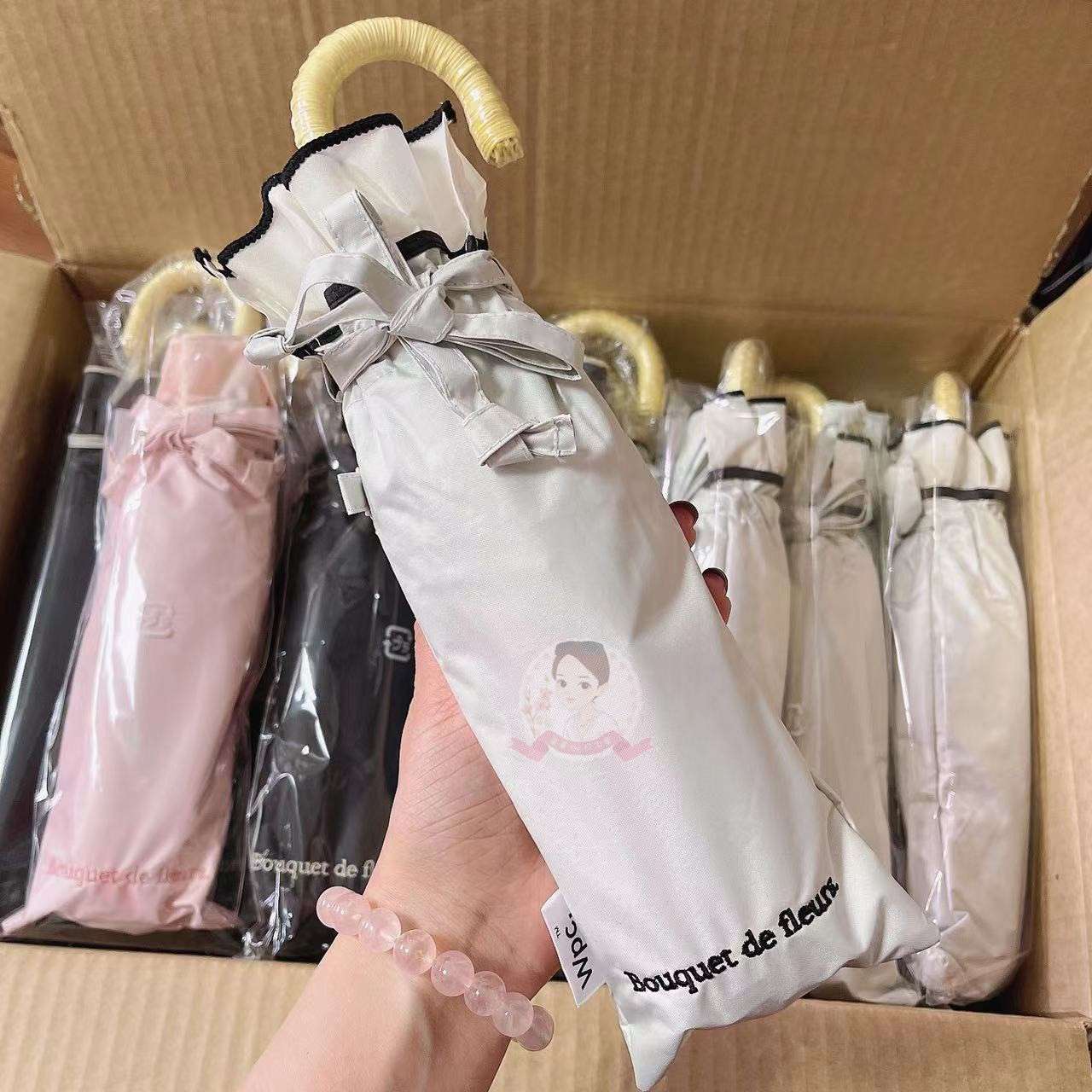 優雅な姫様風フリル日傘