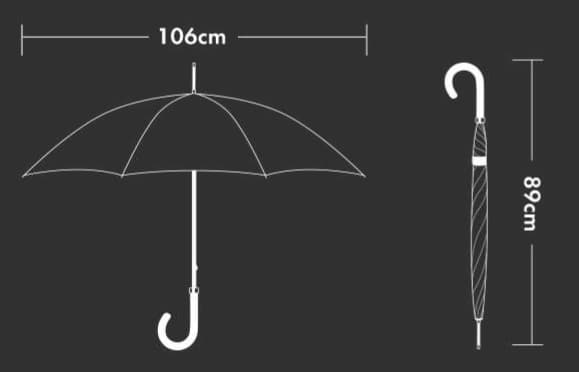 日傘 王室御用達 高級木製晴雨兼用傘