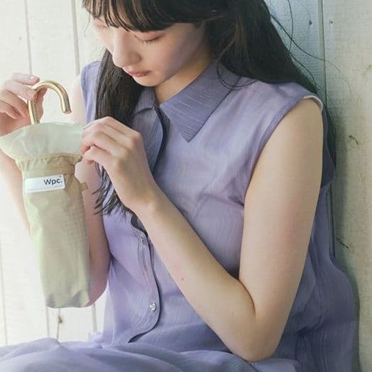 上品フリル付き日傘