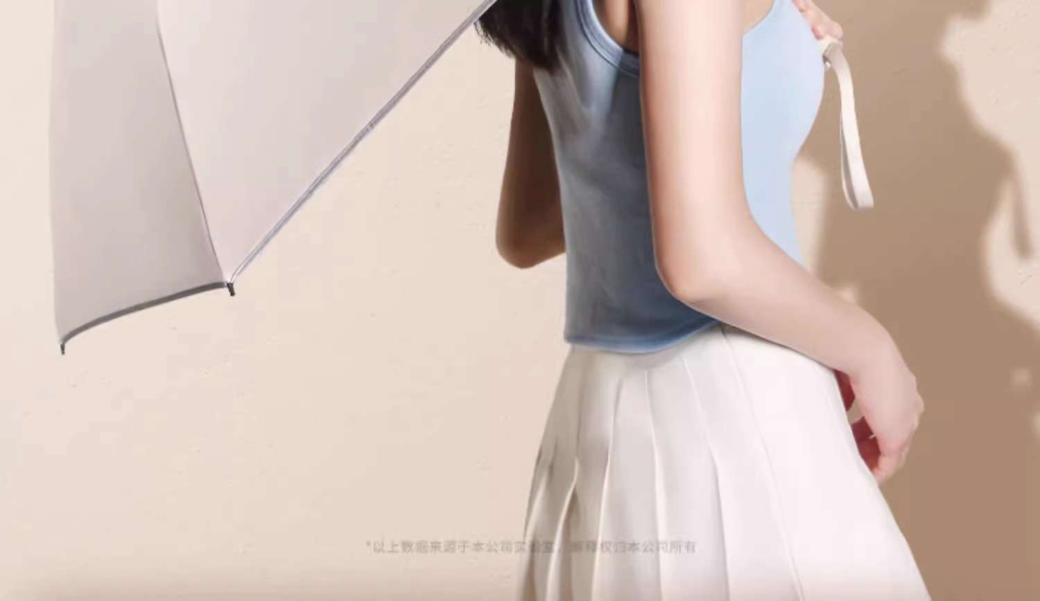 逆開き式コンパクト折りたたみ日傘